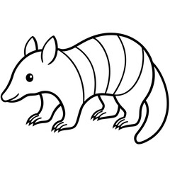 Zorilla Ink Outline Wildlife Design