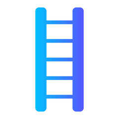 step ladder gradient icon