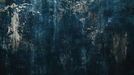 Obraz premium Dark Teal Distressed Wall Texture.