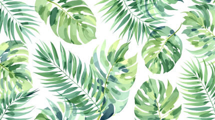 palm tree leaves © Paint