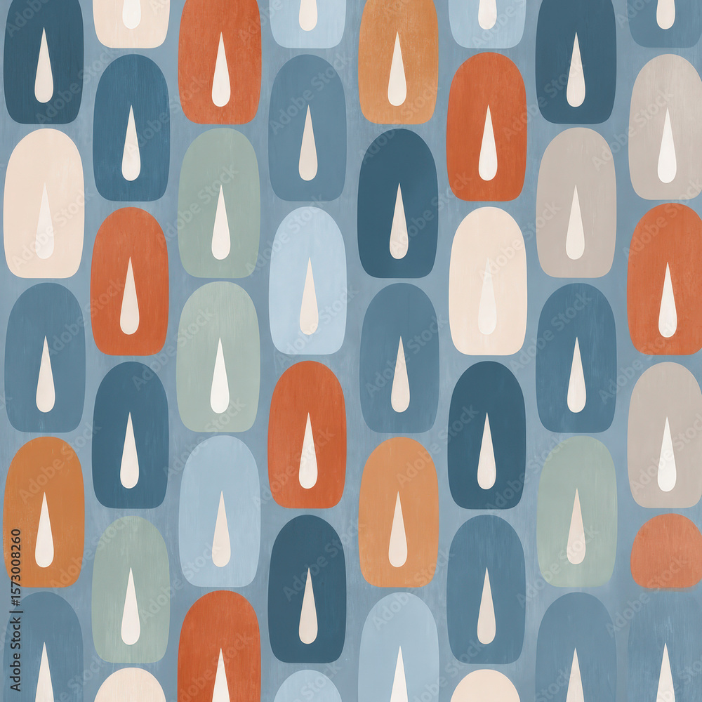 Poster stylized rainbow arches pattern with seamless design for backgrounds and textiles