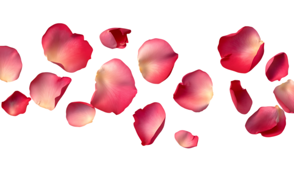 rose petals flying isolated on transparent background  rose petals flying isolated on transparent background  rose petals flying isolated on transparent background.