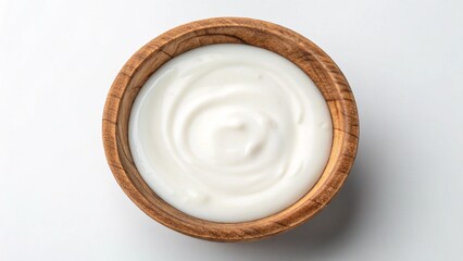 white bowl on wooden background
