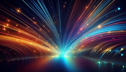 Fototapeta premium abstract fiber optics background