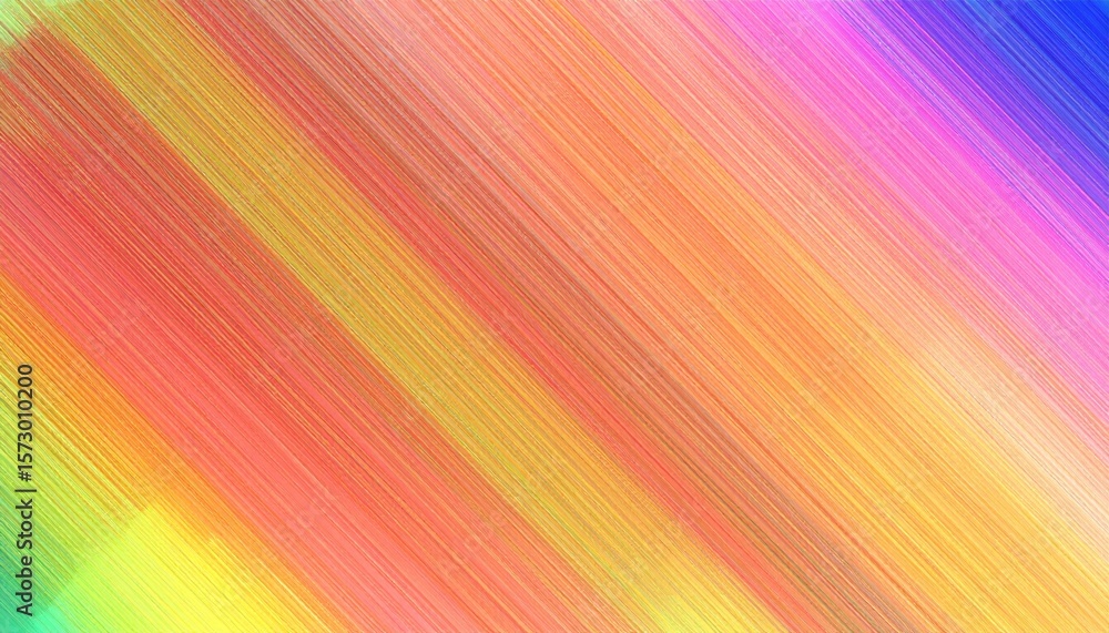 Poster abstract diagonal lines with vibrant color gradients and noise texture.
