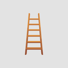 Classic Metal Ladder in Clean Flat Design