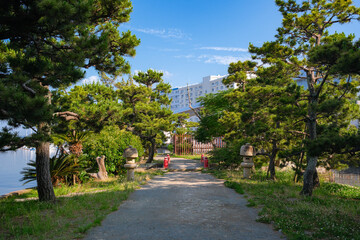 神奈川県横浜市 金沢八景、琵琶島神社（瀬戸神社境内社）