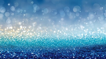 Blue Bokeh Sparkle Background for Elegant Design Projects