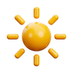 sun 3d illustration