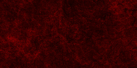 Abstract red grunge natural smooth cement concrete floor and plaster dirty wall background texture. red marble texture and red paper texture. plastered long panoramic concrete wall background.