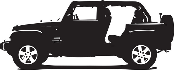 Old car vector illustration isolated silhouette of vehicle transport machinery icon