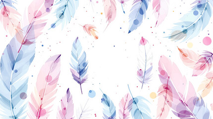 seamless pattern with feathers
