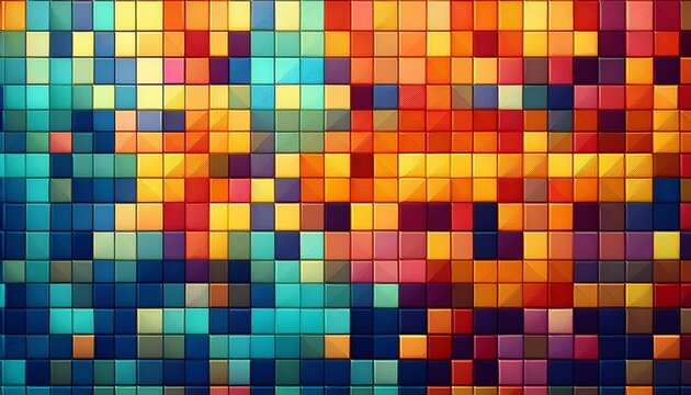 perfectly uniform square tileable pattern in seamless design