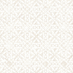 Abstract Beige Geometric Pattern with Seamless Tile Design on Neutral Background for Wallpaper or Fabric