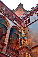 Feldherr im Innenhof des Basler Rathauses