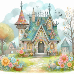 castle in the forest