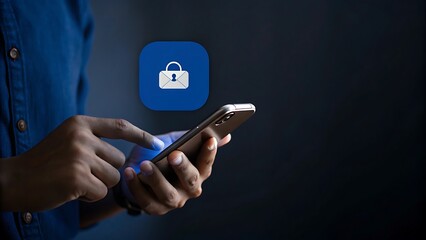 Person receiving an OTP code through a message on their smartphone, ready to use for secure login. cyber security, data protection and secured internet access. One Time Password.
