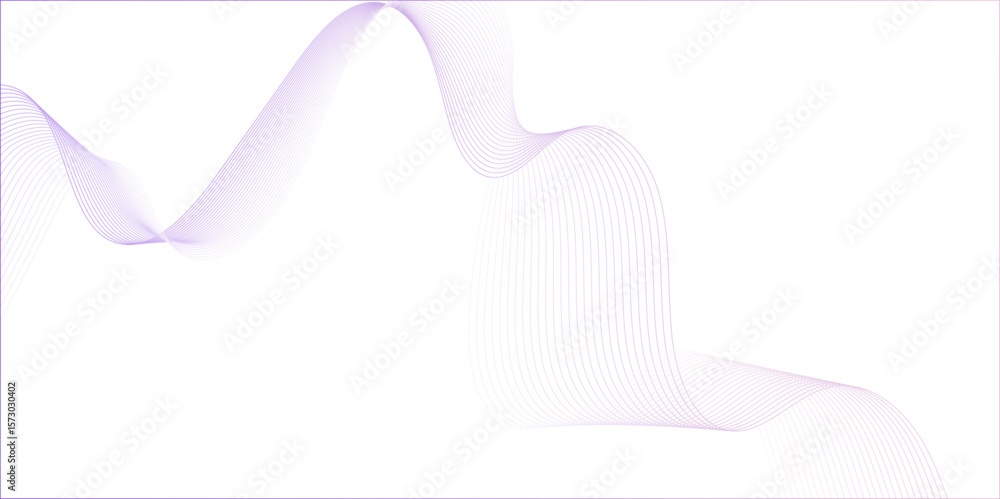 Poster abstract wave blend lines on transparent background. design for banner, wallpaper, background and ma