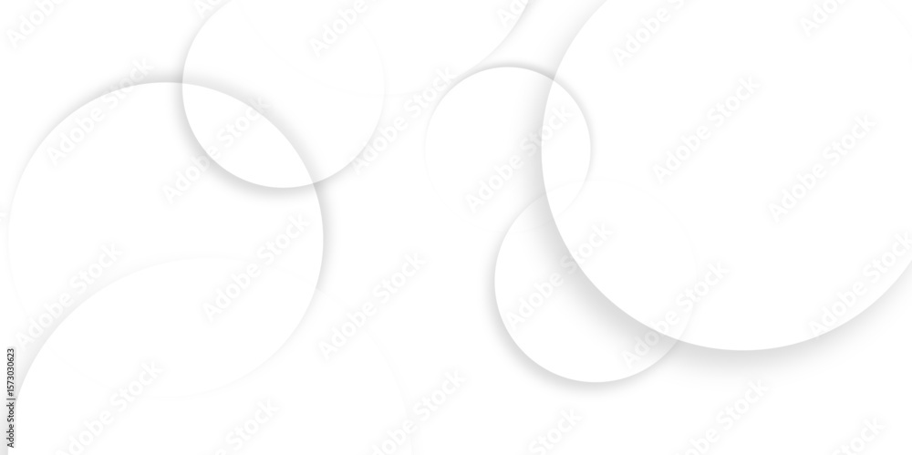 Poster abstract background with circle white abstract geometric background with soft light white paper circ