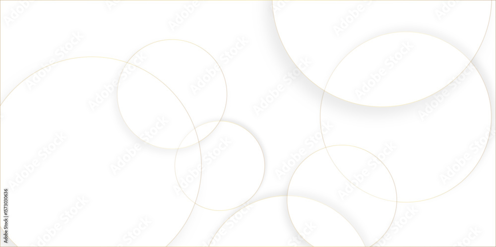 Poster abstract background with circle white abstract geometric background with soft light white paper circ