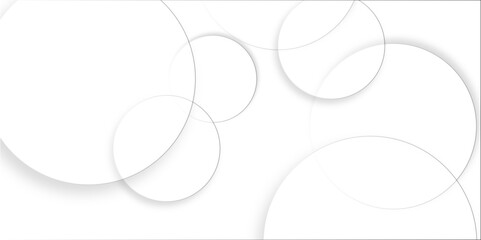 Abstract background with circle white abstract geometric background with soft light white paper circles in design .Gray abstract.  white background texture, Xmas, backdrop, lights, wallpaper design. 
