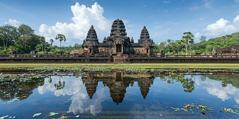 Obraz premium A temple reflecting ancient architectural mastery