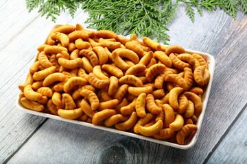 Delicious homemade cashew biscuits.