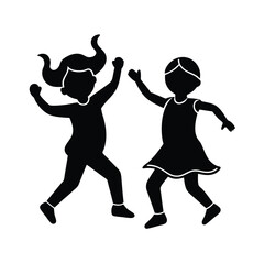 silhouette of a dancing girl