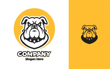 Bulldog Symbol Logo.