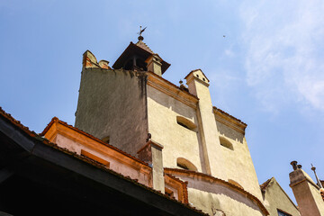 Romania Bran Castle Interior Courtyard – Transylvania Landmark

