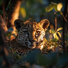 leopard in the grass