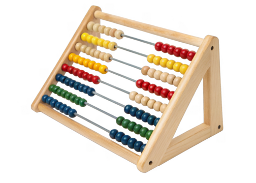 abacus isolated on a transparent background.	