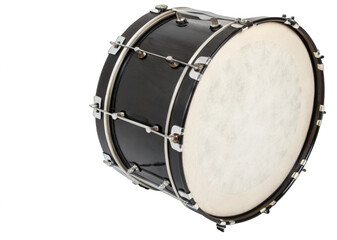 bass drum isolated on a transparent background.	