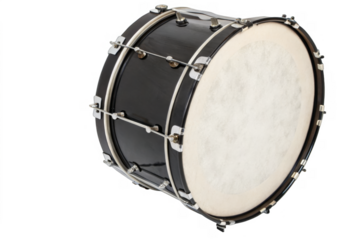 bass drum isolated on a transparent background.	