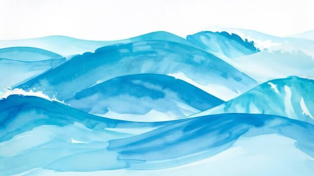 Watercolor waves