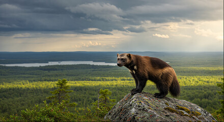 Wolverine's Vigil: Guardian of the Northern Wilderness