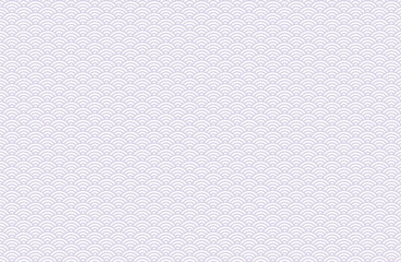 くすみ寒色の青海波文様（和柄・ベクター素材）