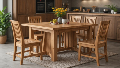 table and chairs in a home