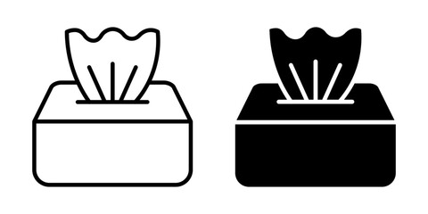  tissue icon white on background