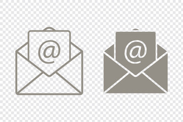 Mail envelope icon vector illustration for web, ui, and mobile apps