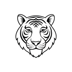 tiger head vector