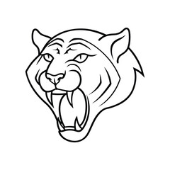 vector illustration of a tiger