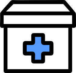 Fototapeta premium Disaster Relief Donation Box Icon