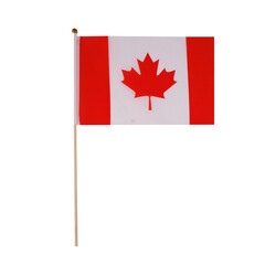 Canadian flag on transparent background