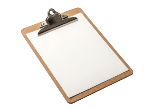 clipboard isolated on a transparent background.	