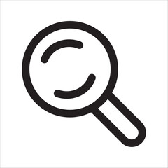Search Icon vector illustration, magnifying glass symbol, search icon clip art , zoom in and zoom out symbol, Magnifying glass sign isolated