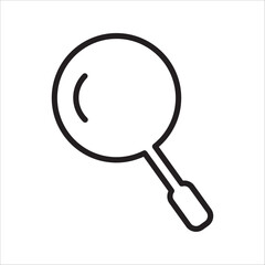 Search Icon vector illustration, magnifying glass symbol, search icon clip art , zoom in and zoom out symbol, Magnifying glass sign isolated