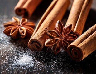 cinnamon sticks anise star sugar spice explosion