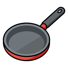 frying pan isolated on white