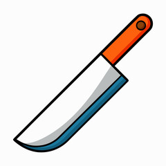 vector illustration of a knife